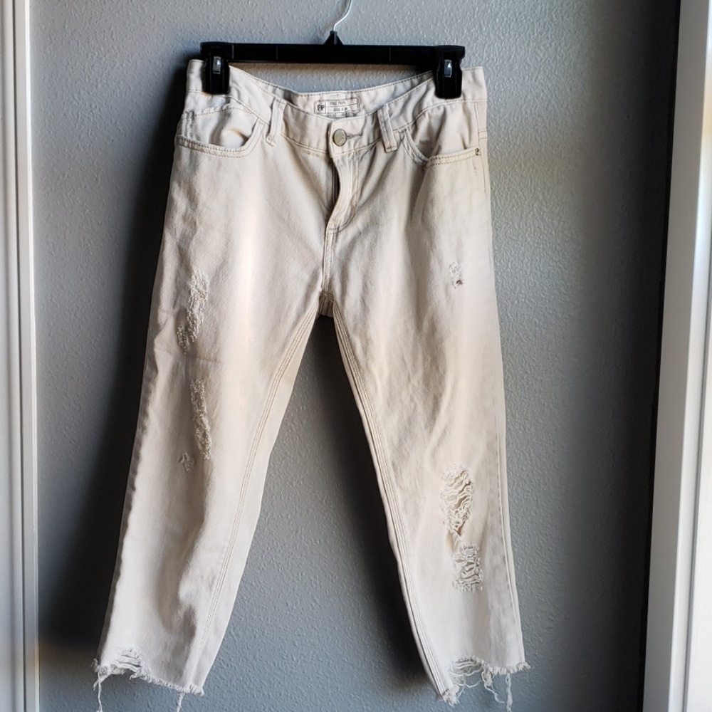 Free People distressed crops
